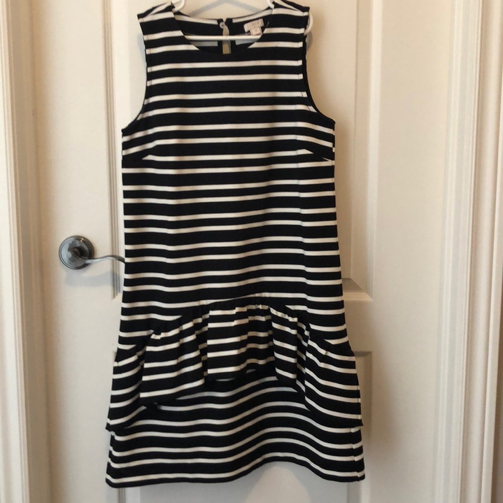 J Crew Factory classic stripe dress sz xs
